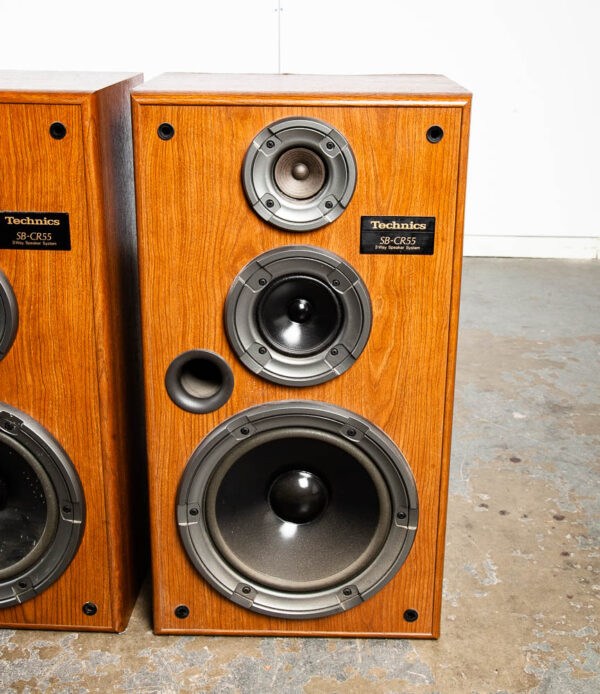 Mid Century Modern Speakers Technics SB-CR55 Vintage Set Tested Mcm Denmark - Image 8