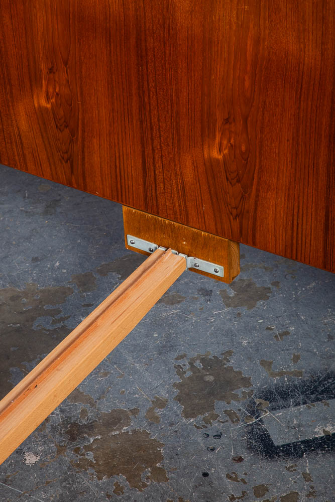 Mid Century Danish Modern Headboard Queen Teak Bed Frame Mcm Footboard Denmark - Image 10