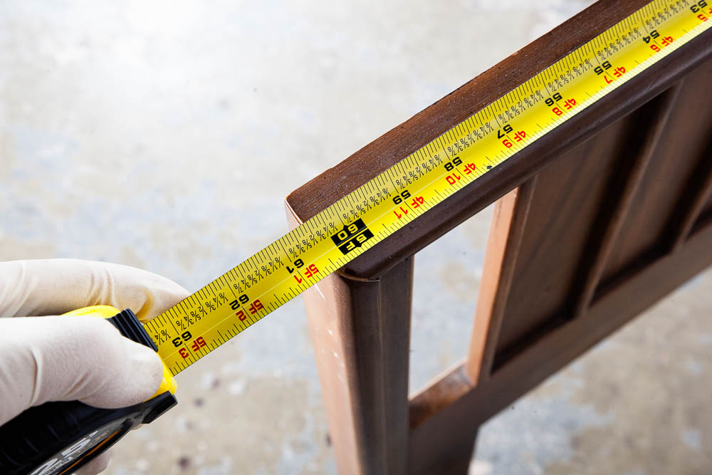 Mid Century Modern Headboard Queen Dixie Bed Frame Walnut Mcm Slat Wood Walnut - Image 7