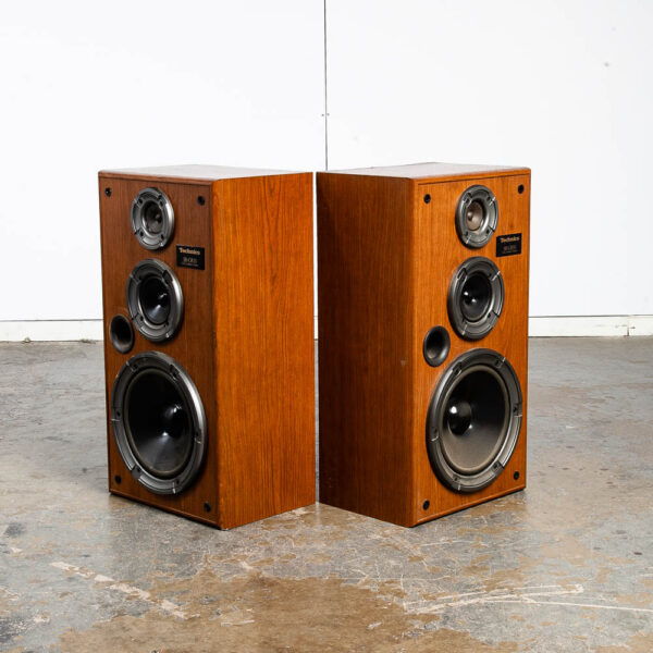 Mid Century Modern Speakers Technics SB-CR55 Vintage Set Tested Mcm Denmark - Image 2
