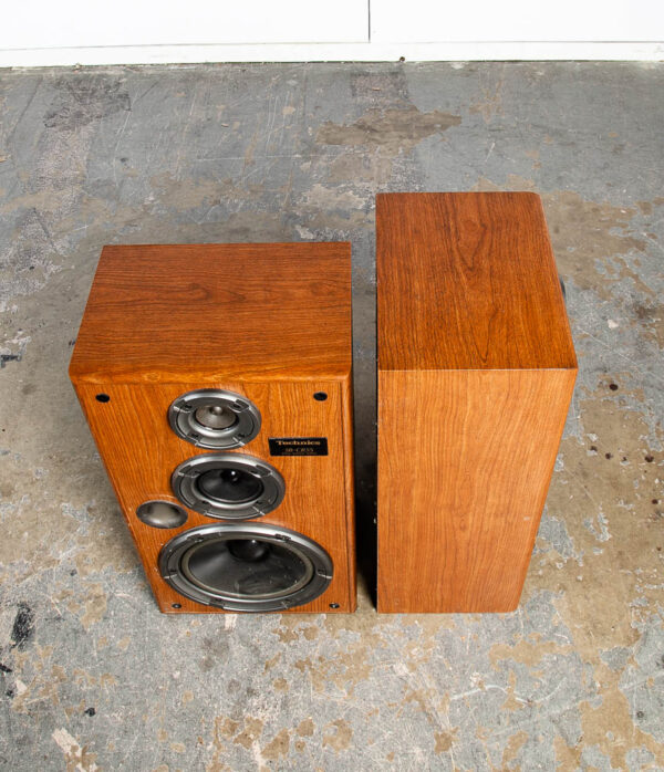 Mid Century Modern Speakers Technics SB-CR55 Vintage Set Tested Mcm Denmark - Image 11