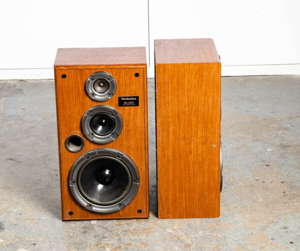 Mid Century Modern Speakers Technics SB-CR55 Vintage Set Tested Mcm Denmark - Image 4