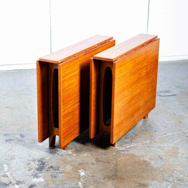 Mid Century Danish Modern Dining Table Teak Folding Bendt Winge Kleppe Møbler XL - Image 8