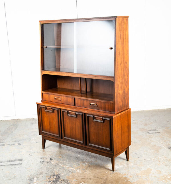 Mid Century Modern China Cabinet Garrison Hutch Glass Display Danish Furniture M - Image 10