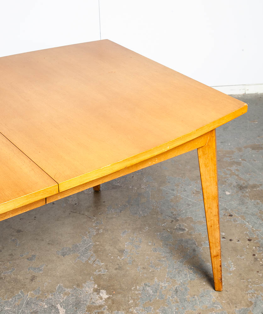 Mid Century Modern Dining Table Rway Furniture Extension x2 Hidden leafs Blonde Mahogany Vintage 1950s - Image 7