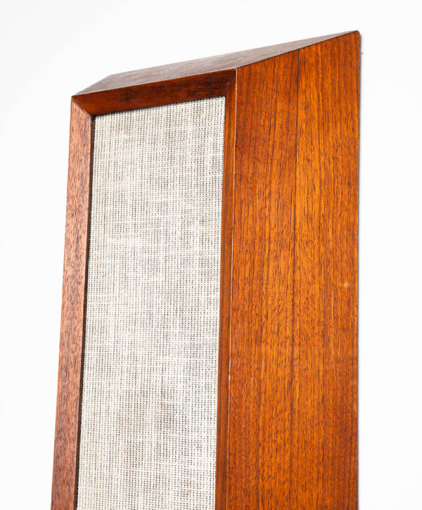 Mid Century Modern Speakers Vintage Argos 16 Ohm  Ahf-1 Pair Walnut Tested Wall Mounted Vintage - Image 8