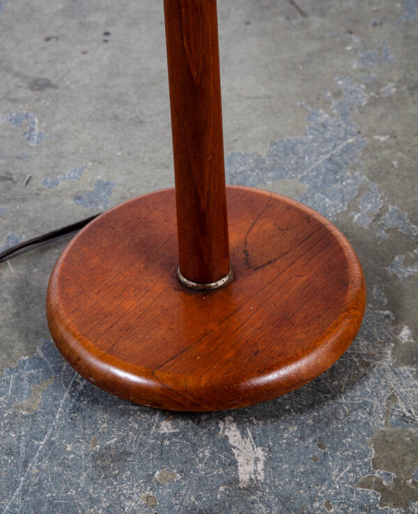 Mid Century Modern Tapered Floor Lamp Solid Teak Wood Lighting MCM Brass Gold Vintage Danish - Image 7