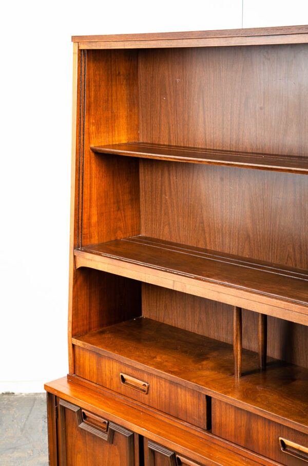 Mid Century Modern China Cabinet Garrison Hutch Glass Display Danish Furniture M - Image 11