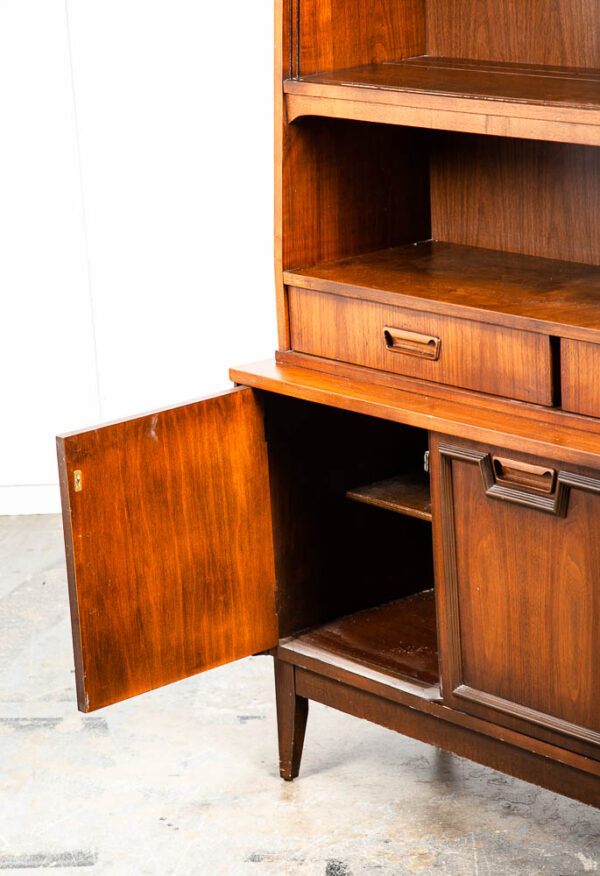Mid Century Modern China Cabinet Garrison Hutch Glass Display Danish Furniture M - Image 6