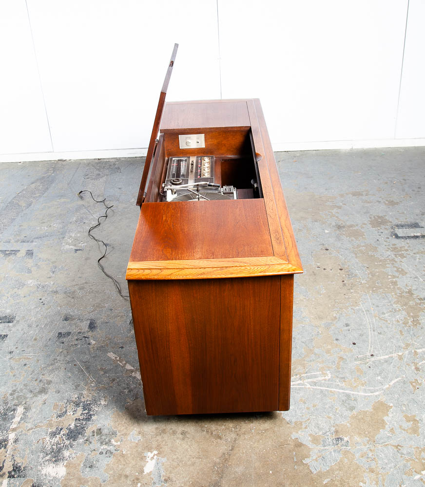 Mid Century Modern Stereo Console Record Player RCA Victor Radio Credenza Hifi M - Image 5