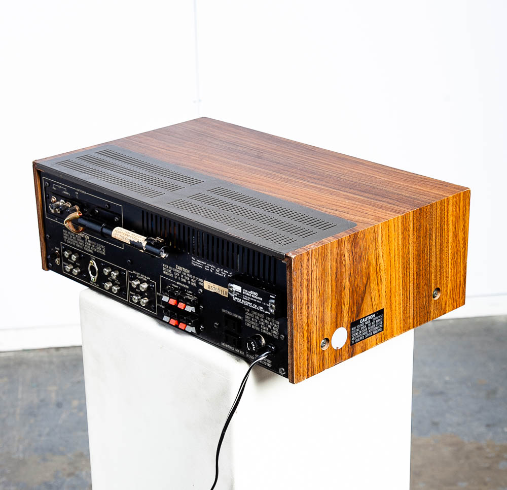 Vintage Sansui Reciever 6060 Wood Case Stereo Tuner Amplifier Silver Blue Lights - Image 5
