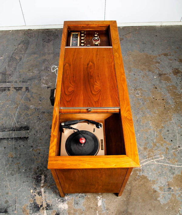 Mid Century Modern Stereo Console Curtis Mathes Radio Record Player Amplifier TV Serviced Walnut Mcm Vintage - Image 5