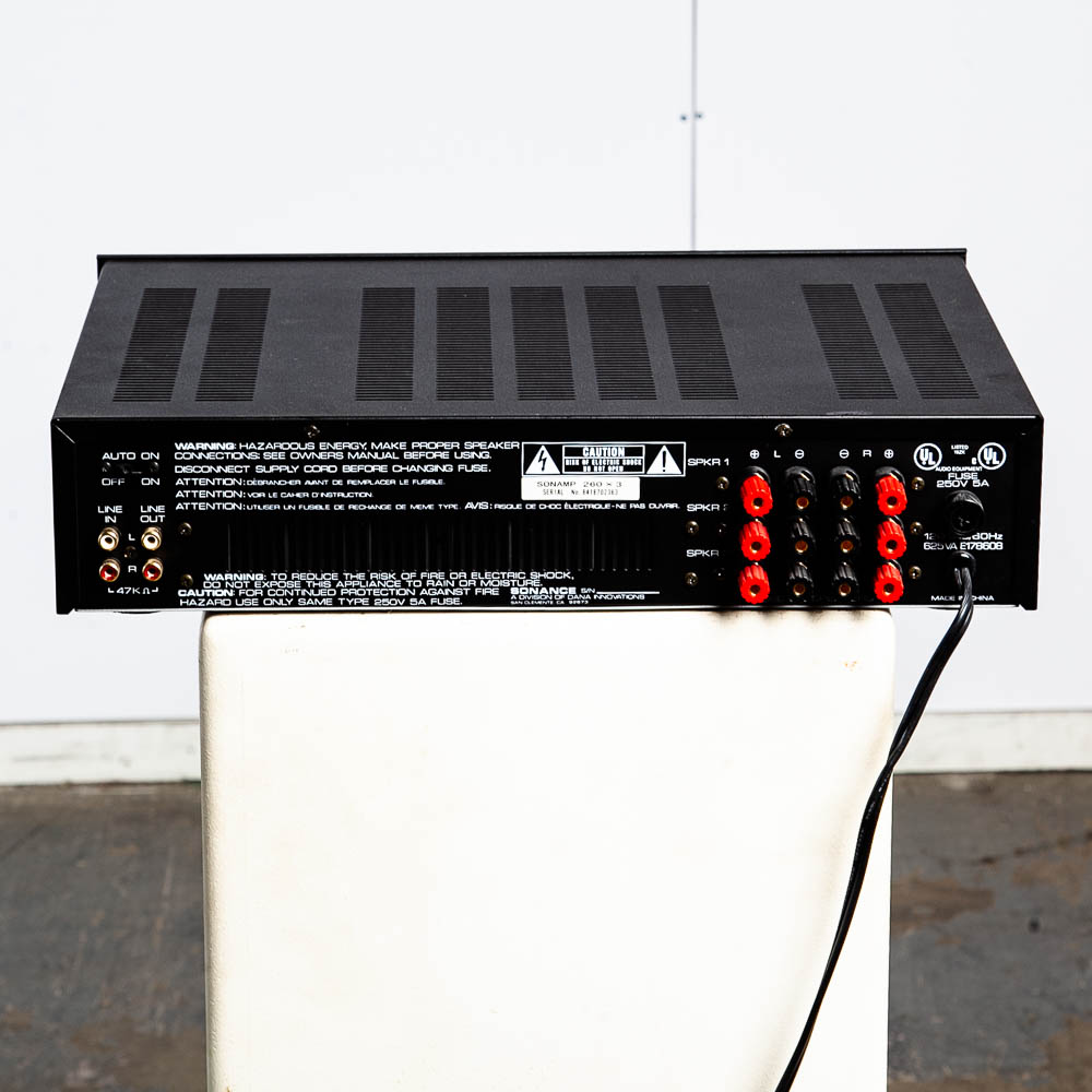 Vintage Sonamp Integrated Amplifier Amp 260 x3 Sonance Black Working Tested Hifi - Image 5