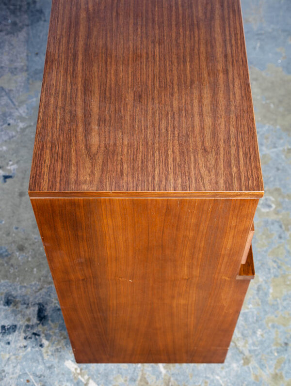 Mid Century Modern Highboy Dresser Walnut LA Period furniture 5 Drawer Chest Mcm - Image 12