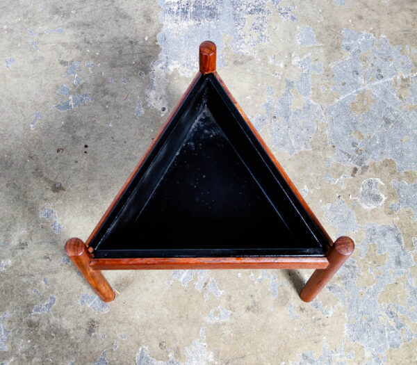 Mid Century Danish Modern Planter Teak Denmark Window Outdoor / Indoor Triangle - Image 3