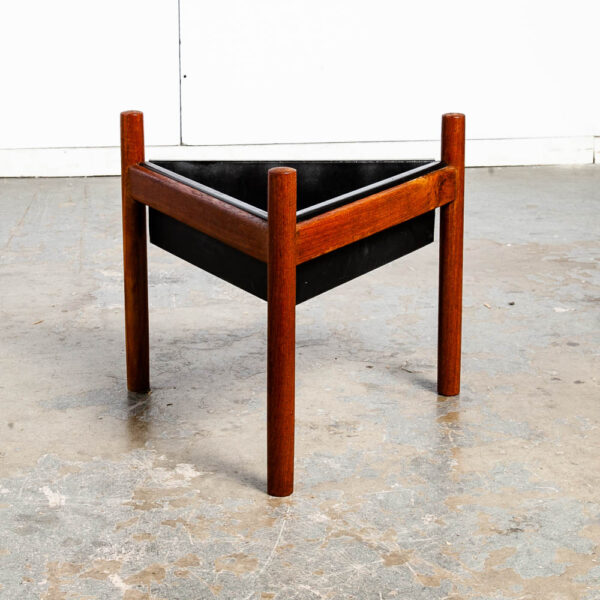 Mid Century Danish Modern Planter Teak Denmark Window Outdoor / Indoor Triangle - Image 2