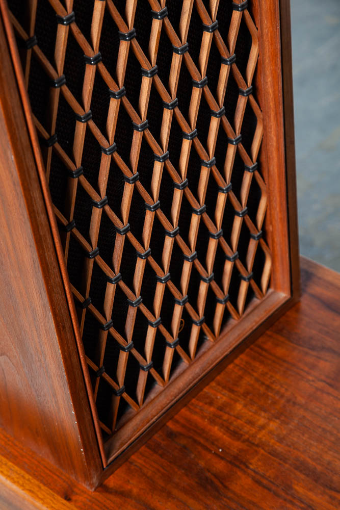 Mid Century Modern Vintage Speakers Pioneer CS-66E Pair Walnut Tested Mint Condition Hifi - Image 11