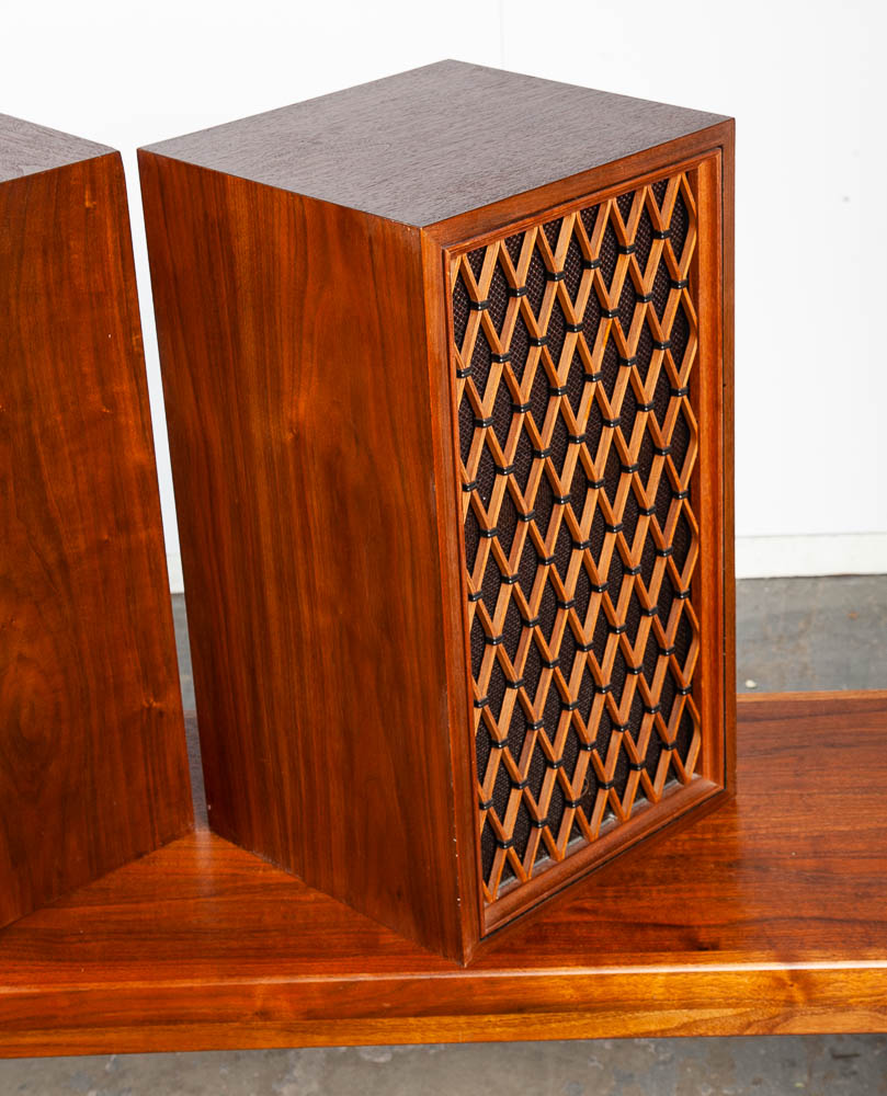 Mid Century Modern Vintage Speakers Pioneer CS-66E Pair Walnut Tested Mint Condition Hifi - Image 10
