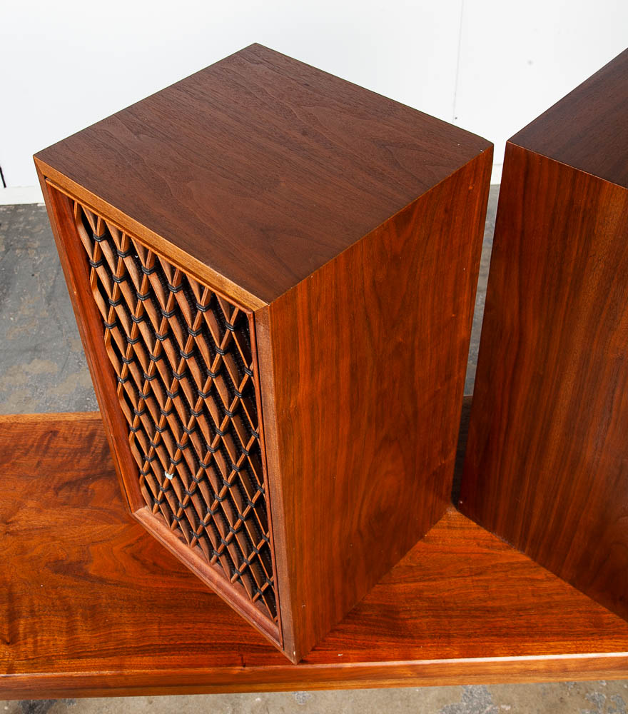 Mid Century Modern Vintage Speakers Pioneer CS-66E Pair Walnut Tested Mint Condition Hifi - Image 9