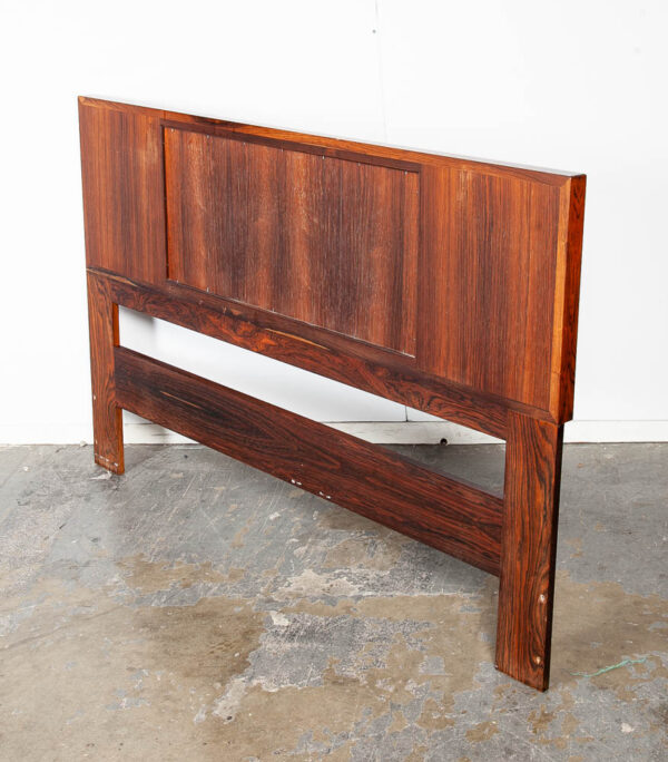 Mid Century Danish Modern Headboard Bed Frame Rosewood Queen Falster Madsen Mcm Vintage - Image 5