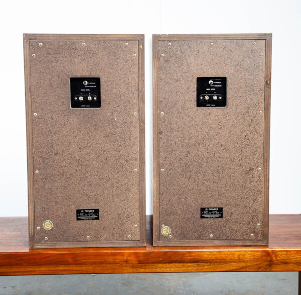 Mid Century Modern Vintage Speakers Pioneer CS-66E Pair Walnut Tested Mint Condition Hifi - Image 6