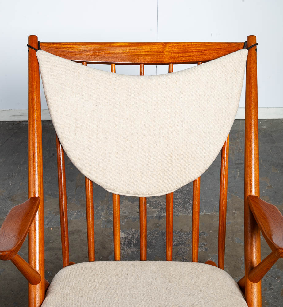 Mid Century Danish Modern Rocking Chair Teak Rocker Frank Reenskaug Bramin Mcm - Image 7