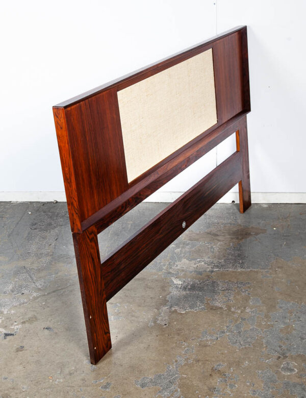 Mid Century Danish Modern Headboard Bed Frame Rosewood Queen Falster Madsen Mcm Vintage - Image 10