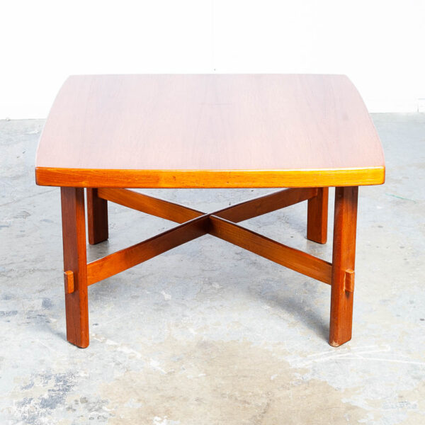 Mid Century Danish Modern Coffee Table Square Large Solid Teak Denmark Vintage - Image 8