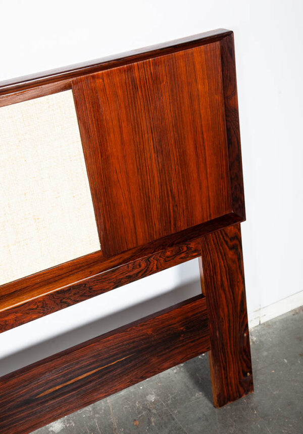 Mid Century Danish Modern Headboard Bed Frame Rosewood Queen Falster Madsen Mcm Vintage - Image 11