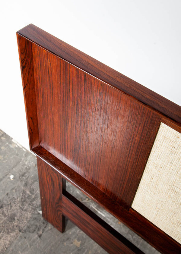 Mid Century Danish Modern Headboard Bed Frame Rosewood Queen Falster Madsen Mcm Vintage - Image 8