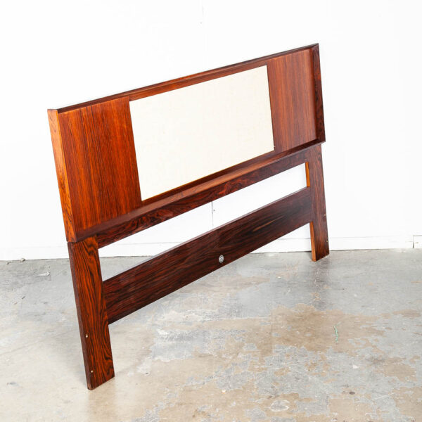 Mid Century Danish Modern Headboard Bed Frame Rosewood Queen Falster Madsen Mcm Vintage - Image 2