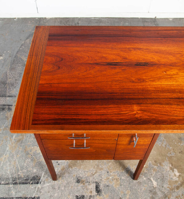 Mid Century Modern Desk Lane Delineator Office 3 Drawer Rosewood Paul Mccobb Mcm Vintage - Image 7