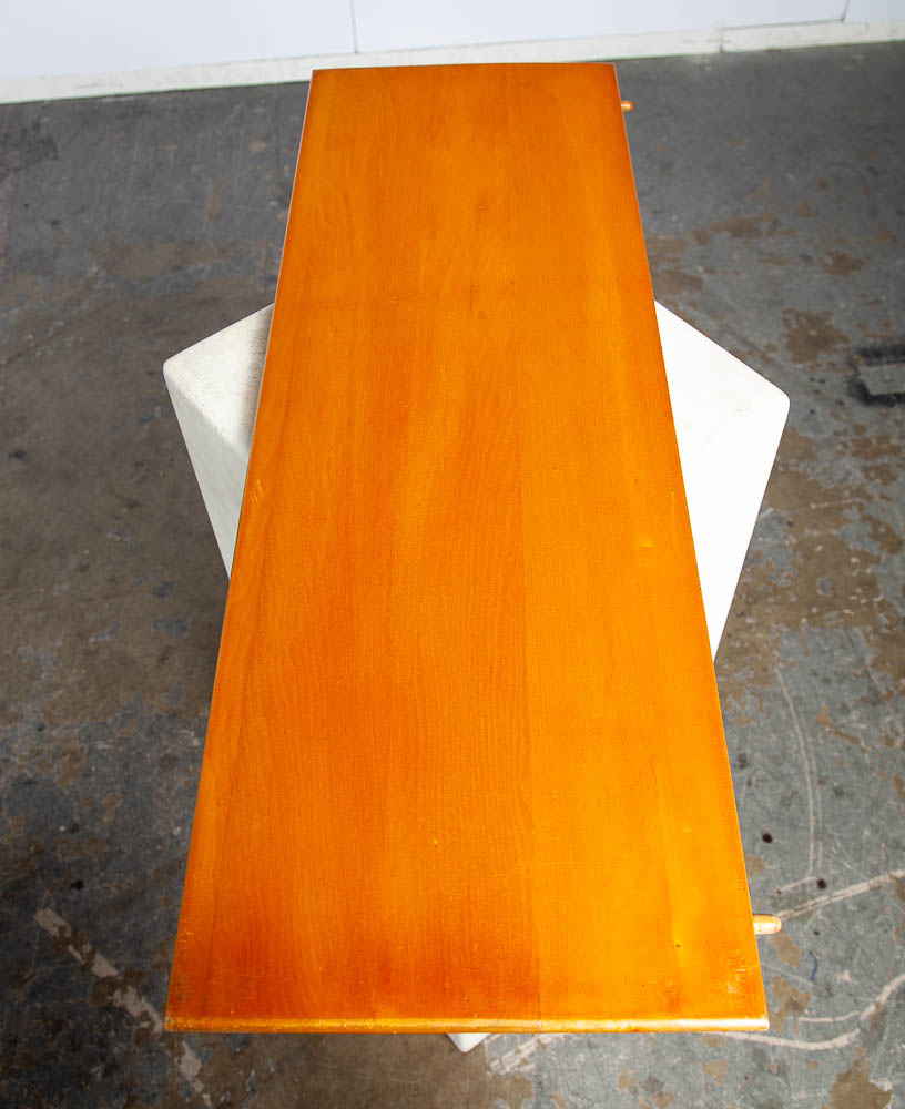 Mid Century Modern Coffee Table Paul McCobb Planner Group Blonde Maple Wide Mcm Solid Wood Surfboard - Image 2