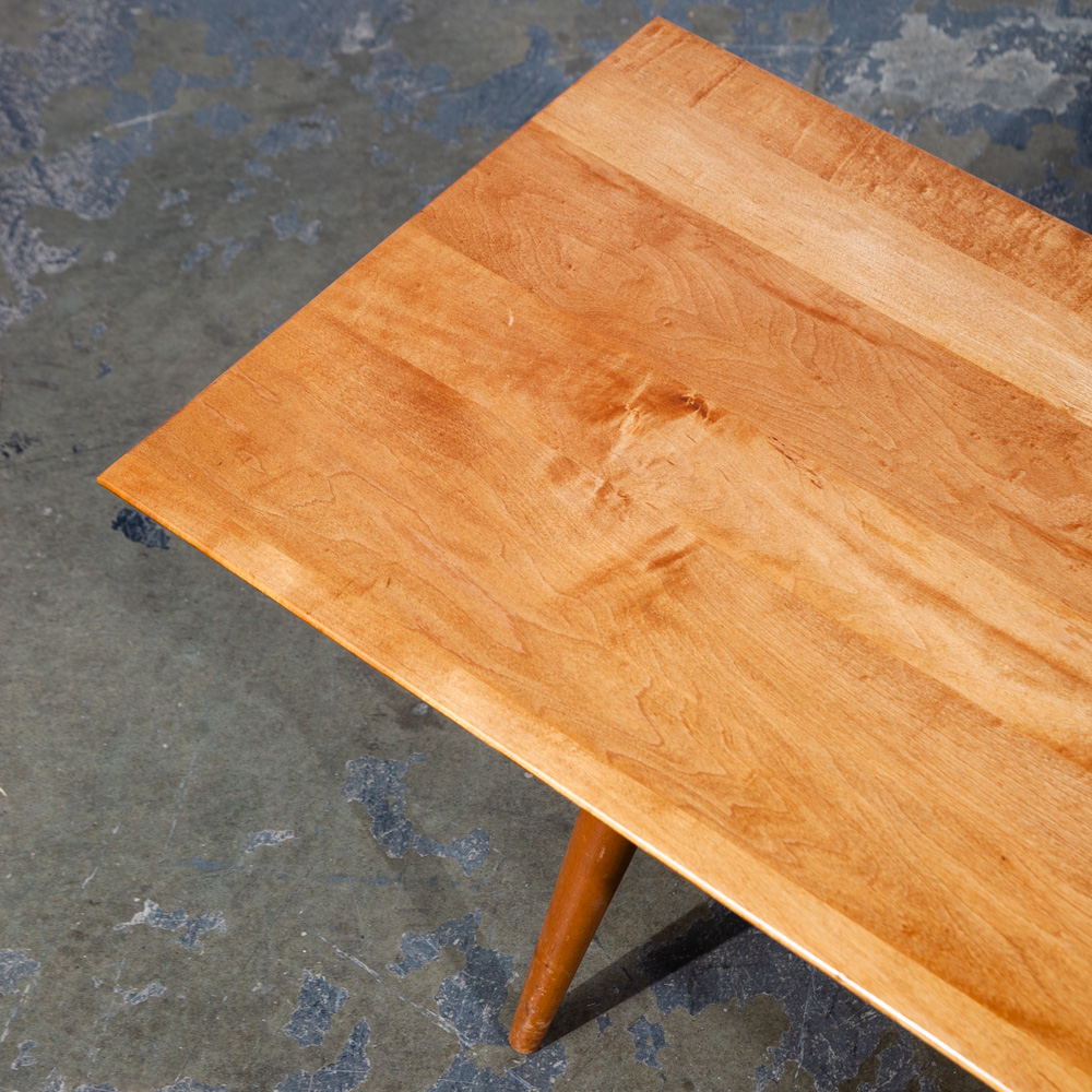 Mid Century Modern Coffee Table Paul McCobb Planner Group Blonde Solid Maple Wide Mcm Winchendon Wide - Image 5