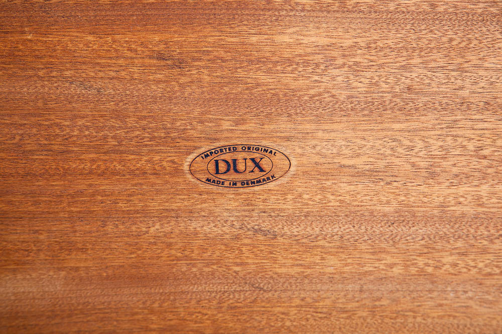 Mid Century Danish Modern Coffee Table Dux Sweden Surfboard Teak Denmark Compact Vintage - Image 6