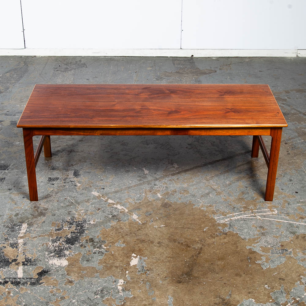 Mid Century Danish Modern Coffee Table Dux Sweden Surfboard Teak Denmark Compact Vintage - Image 3