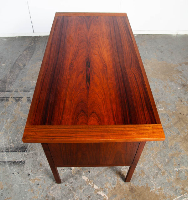 Mid Century Modern Desk Lane Delineator Office 3 Drawer Rosewood Paul Mccobb Mcm Vintage - Image 4