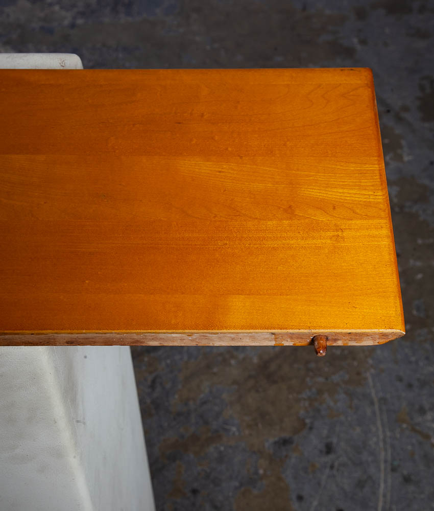 Mid Century Modern Coffee Table Paul McCobb Planner Group Blonde Maple Wide Mcm Solid Wood Surfboard - Image 7