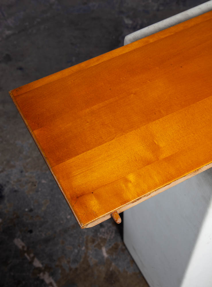 Mid Century Modern Coffee Table Paul McCobb Planner Group Blonde Maple Wide Mcm Solid Wood Surfboard - Image 4