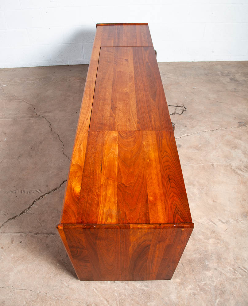 Mid Century Modern Credenza Stereo Console Ace-Hi Hifi Walnut Record Player - Image 5