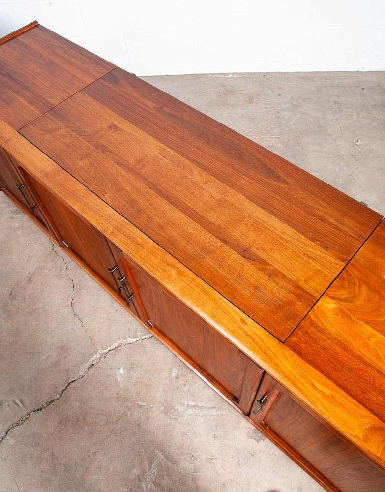 Mid Century Modern Credenza Stereo Console Ace-Hi Hifi Walnut Record Player - Image 10