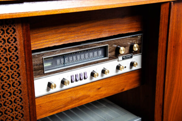 Mid Century Modern Stereo Console Credenza Fisher 700T JBL D123 Radio Barzilay - Image 5