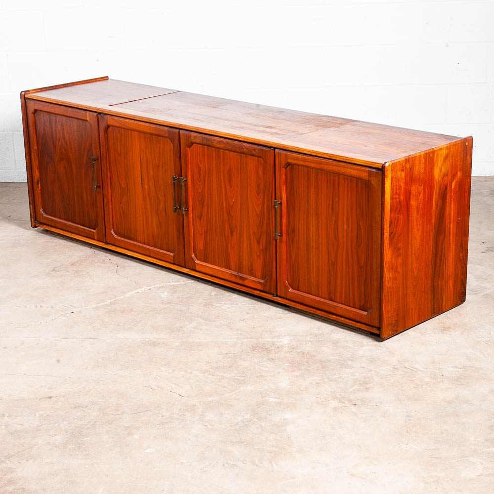 Mid Century Modern Credenza Stereo Console Ace-Hi Hifi Walnut Record Player - Image 3