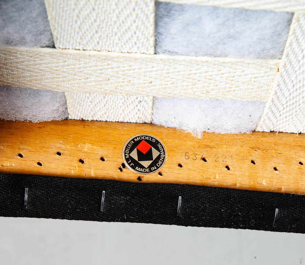 Mid Century Danish Modern Dining Chair Niels J.L Moller #71 Teak Black Denmark - Image 9