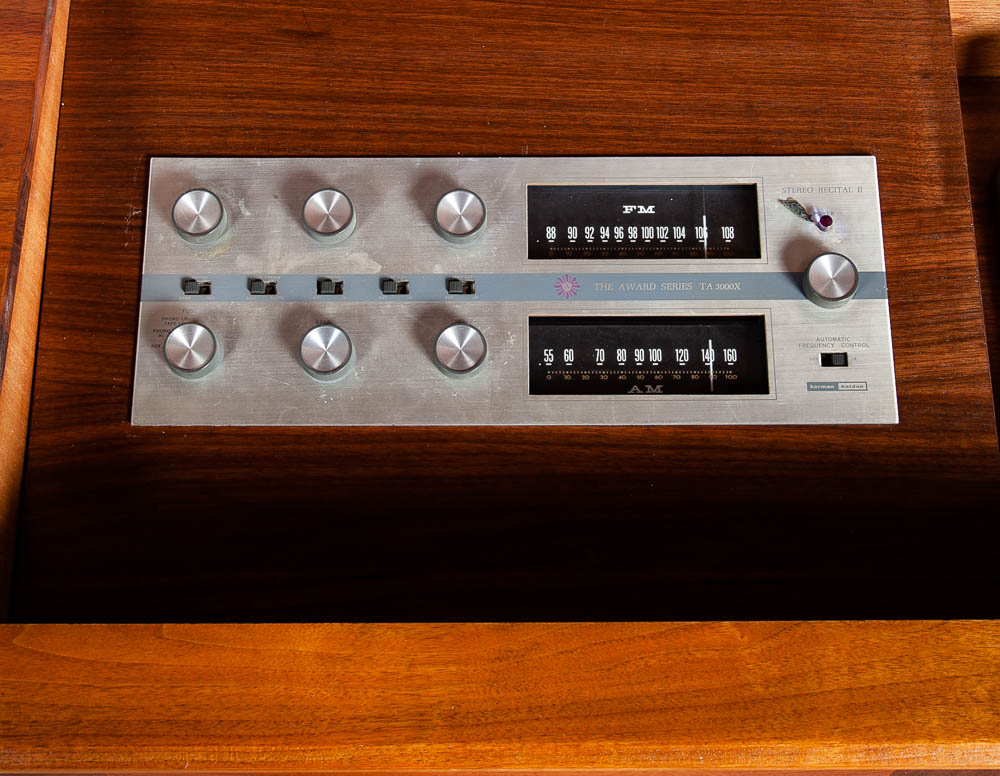 Mid Century Modern Credenza Stereo Console Ace-Hi Hifi Walnut Record Player - Image 6