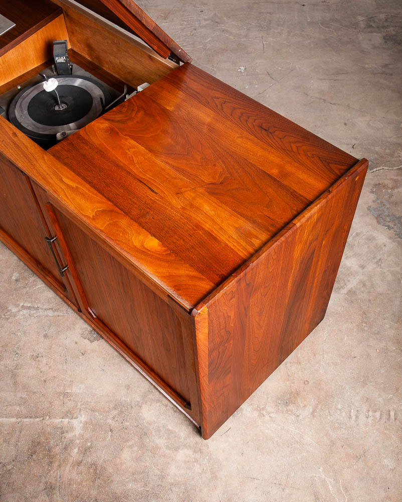 Mid Century Modern Credenza Stereo Console Ace-Hi Hifi Walnut Record Player - Image 12