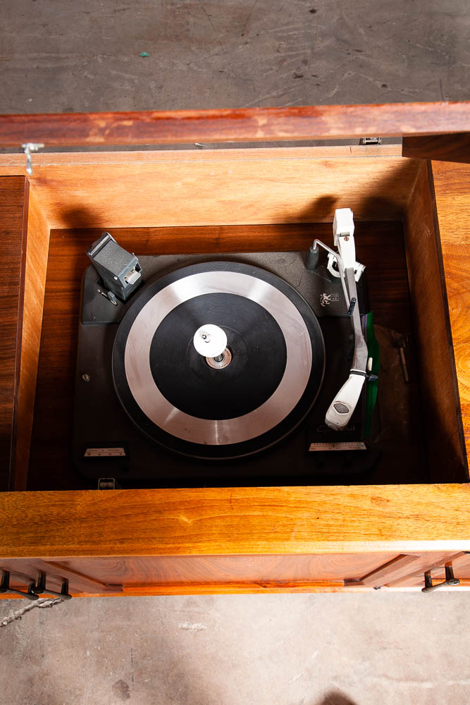 Mid Century Modern Credenza Stereo Console Ace-Hi Hifi Walnut Record Player - Image 7