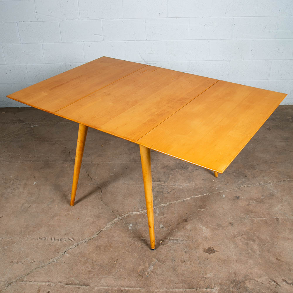 Mid Century Modern Dining Table Paul Mccobb Planner Group Winchendon Solid Maple Drop Leaf Vintage