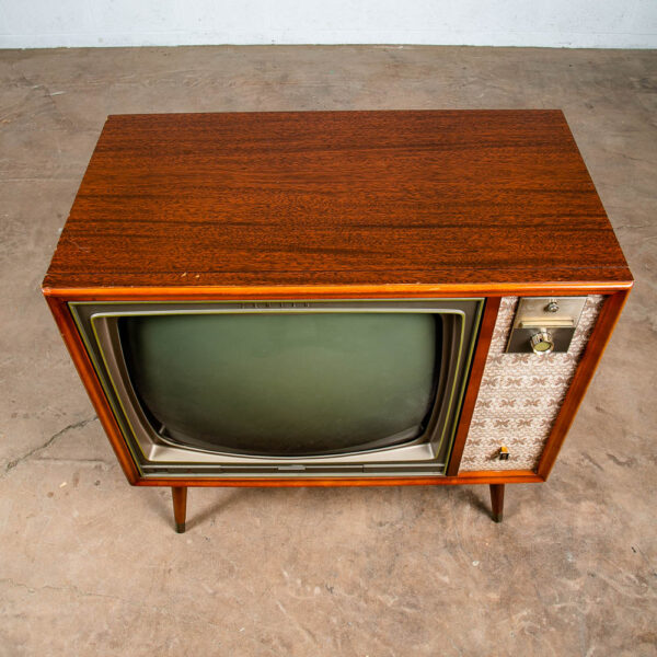 Mid Century Modern Television Zenith TV Serviced Working Mahogany Wood Vintage - Image 3