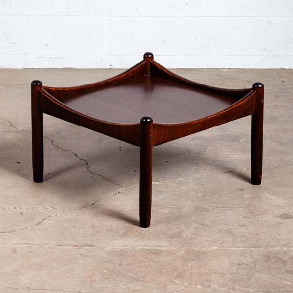 Mid Century Danish Modern End Side Table Nightstand Floating Square Cube Beech - Image 5